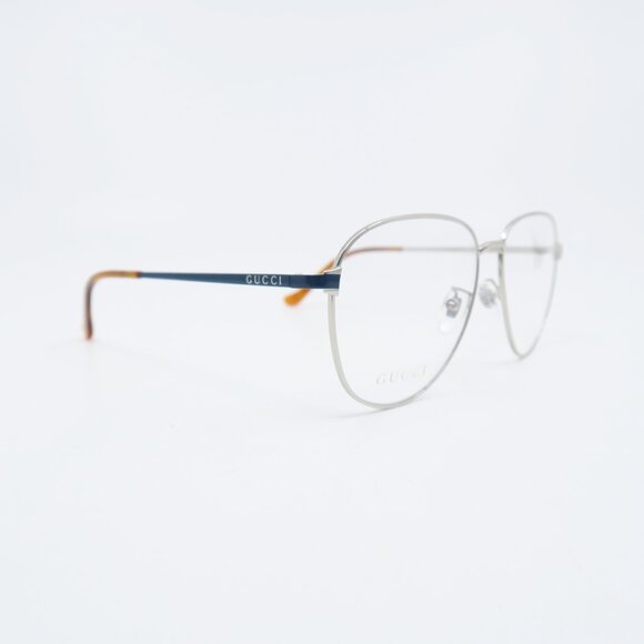 Gucci GG0577OA  004 57mm Silver Metal, Aviator,  New Men's Eyeglasses. - Picture 1 of 9